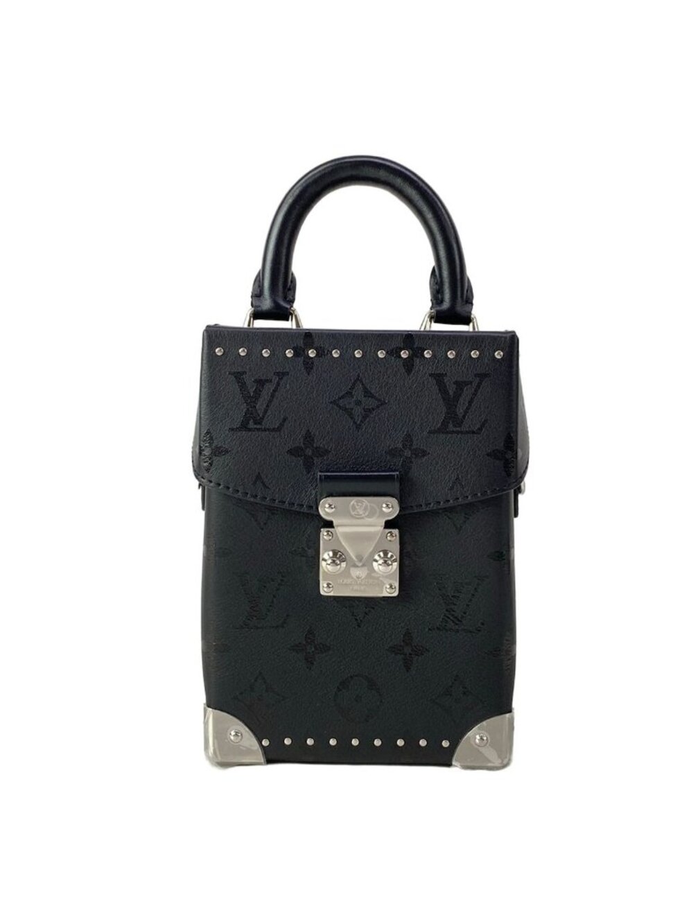 Louis Vuitton Handbag Camera Box Noir Leather Cowhide